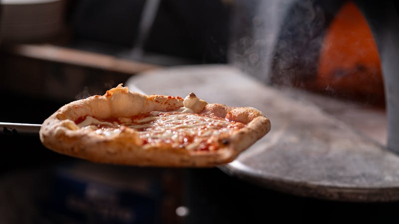 Four Cheese pizza with ricotta and parmesan