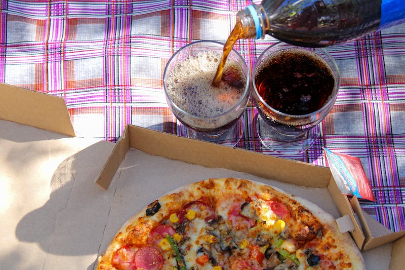 Family Feast Pack — two large pizzas, breadsticks, and soda